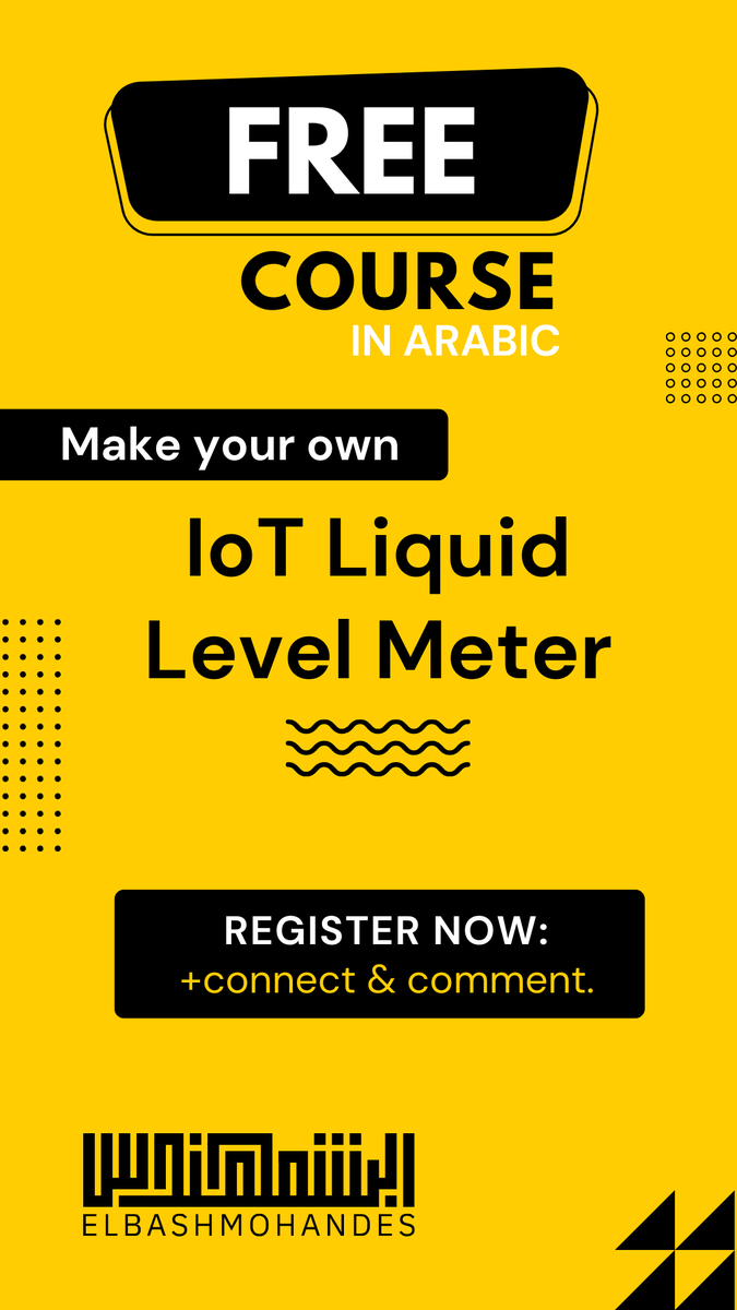 ELBASHMOHANDES_'s tweet photo. كورس مجاني بالكامل في انترنت الاشياء .. التفاصيل على صفحتي في لينكد إن 
من هنا https://t.co/0erTcRINGv

#FREE #IoT #programming #DIY https://t.co/7ICszuyoP9