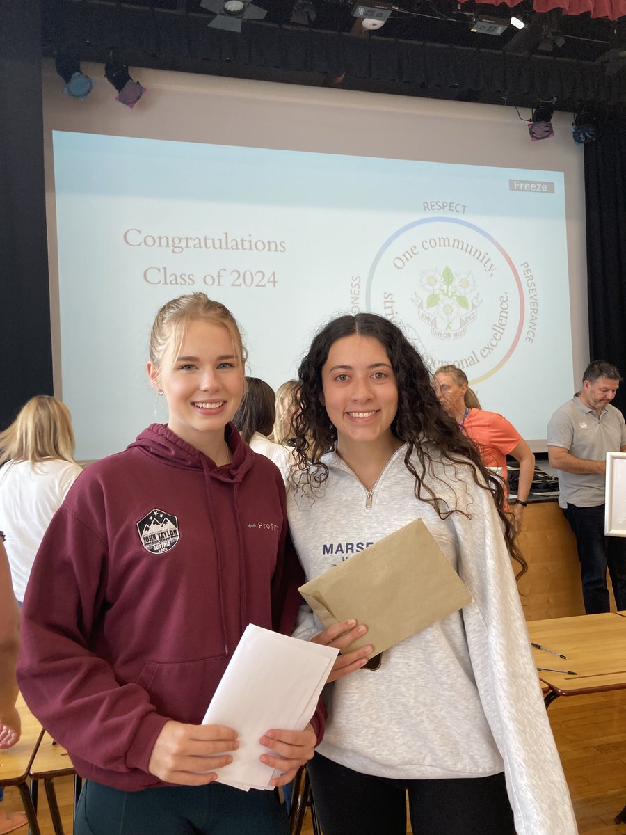 johntaylorhigh's tweet photo. Congratulations to our Year 13 students on their exceptional A-level &amp; Vocational Results. We truly wish you all the success in your next steps! Read more here about our students achievements and their post-18 plans: https://t.co/1oqt0pDKk5
#alevelresultsday2024 https://t.co/89k9EZLD2W