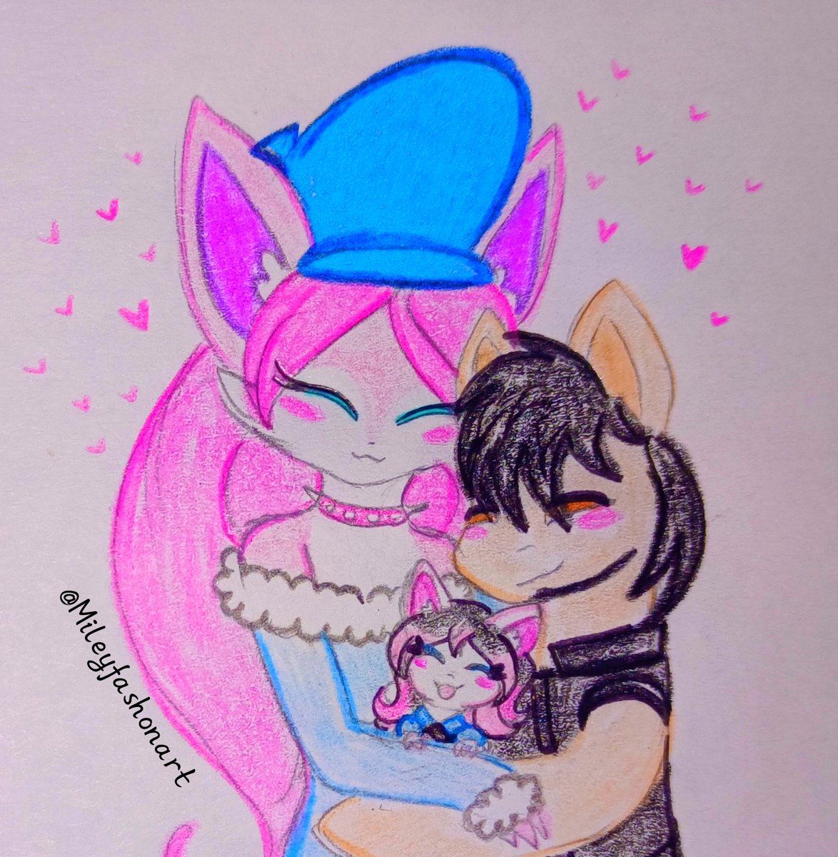 Yo y Jon con nuestra bebita &gt;w&lt; 💖💕💞💖💕💞💖💕💞✨

 🩷🤍🖤