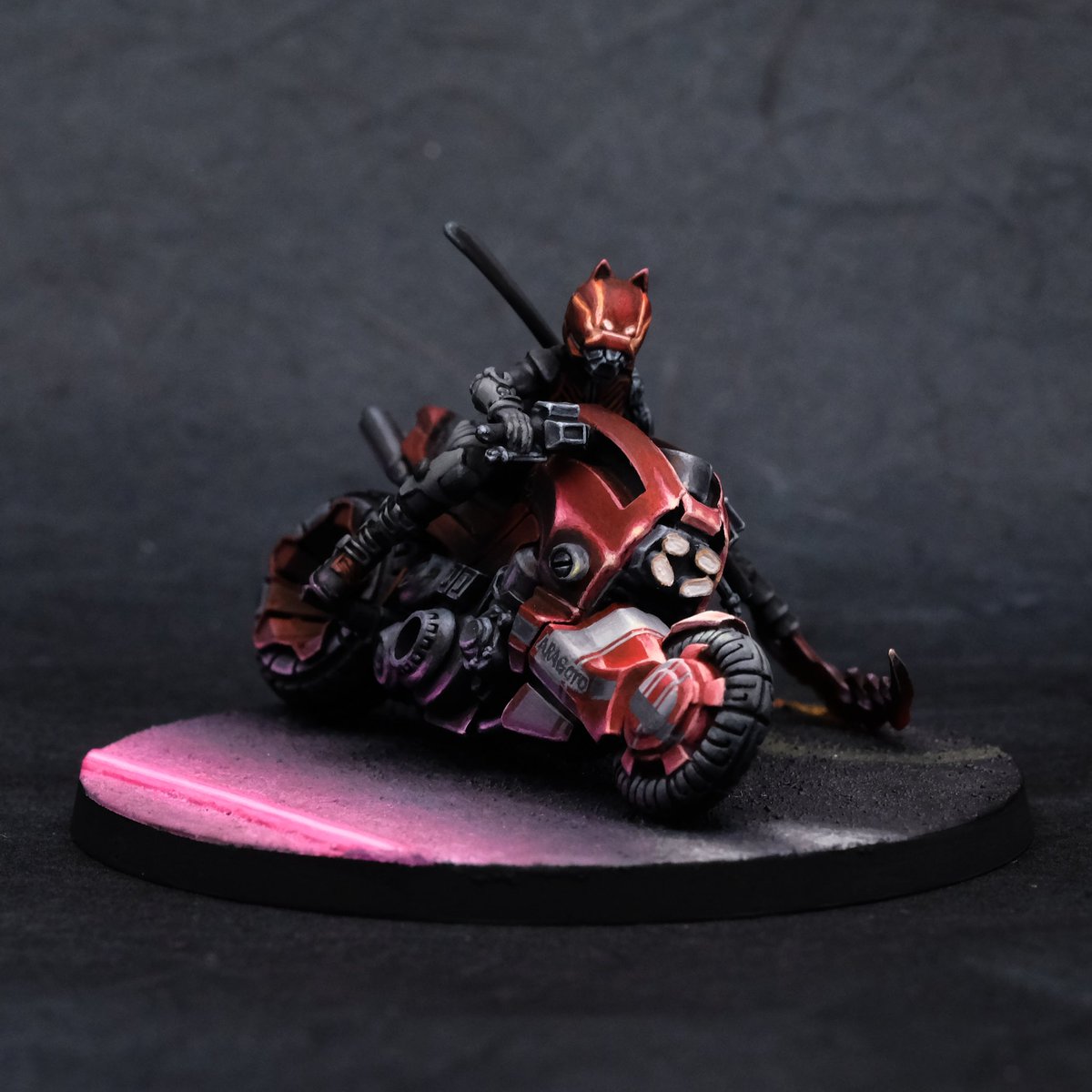 yokaiminip's tweet photo. Kuroshi Rider - Finish
明日は仕事なのでこれで完成&提出です
#InfinityUniverse #InfinityPaintContest #InfinityPeopleChoice #infinity #Infinitythegame #corvusbelli #Warmongers #NMM #ファレホ #筆塗り #ミニチュア #wip https://t.co/KxS8TVrKNR