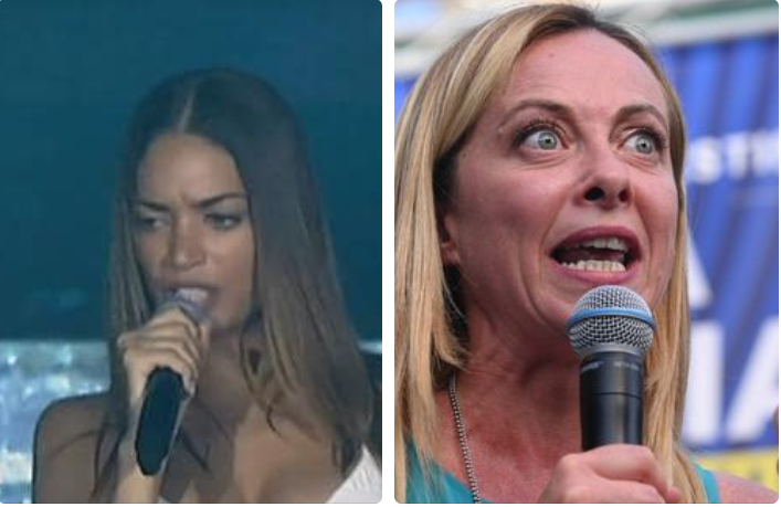 OSNMITALY's tweet photo. "Nell'Italia di Giorgia Meloni i diritti sono minacciati. Lei ha consensi perché c’è paura". Per queste parole, che la quasi totalità delle donne sanno esser vere, la cantante Elodie da ieri è nel mirino del partito della Premier.
Il colmo è che le parole peggiori sono arrivate proprio da una donna, la senatrice FdI Susanna Donatella Campione, e sono parole offensive, molto offensive, verso ogni donna: "Esca dall'equivoco di voler contrabbandare l'esibizione del corpo come attività intellettuale".
In pratica non solo le ha dato della tr**a ma le ha anche detto che in quanto tale dovrebbe star zitta. Cara senatrice Campione Elodie è una cantante, è una donna, del suo corpo fa ciò che vuole e lei, come tutti noi, gode del pieno diritto di parola costituzionalmente riconosciuto. 
E se dice qualcosa di vero che tutte le donne percepiscono con paura, ovvero che siete una minaccia per i diritti delle donne, non ha bisogno del suo permesso, cara senatrice. Nè sarà la vostra mai sopita vena censoria a zittire lei e tutte le donne. Fatevene una ragione!!! @Elodiedipa ❤️🧡💛💚