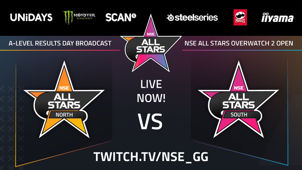 nse_gg's tweet photo. 🎉 We are LIVE and underway with our first match-up of the day!

NORTH ⚔️ SOUTH

💪 NSE #Overwatch2 University All Stars is going to be a spicy one! #alevels2024

📺 LIVE NOW https://t.co/Ktk6UeLdrA https://t.co/pRWvJwxTnh