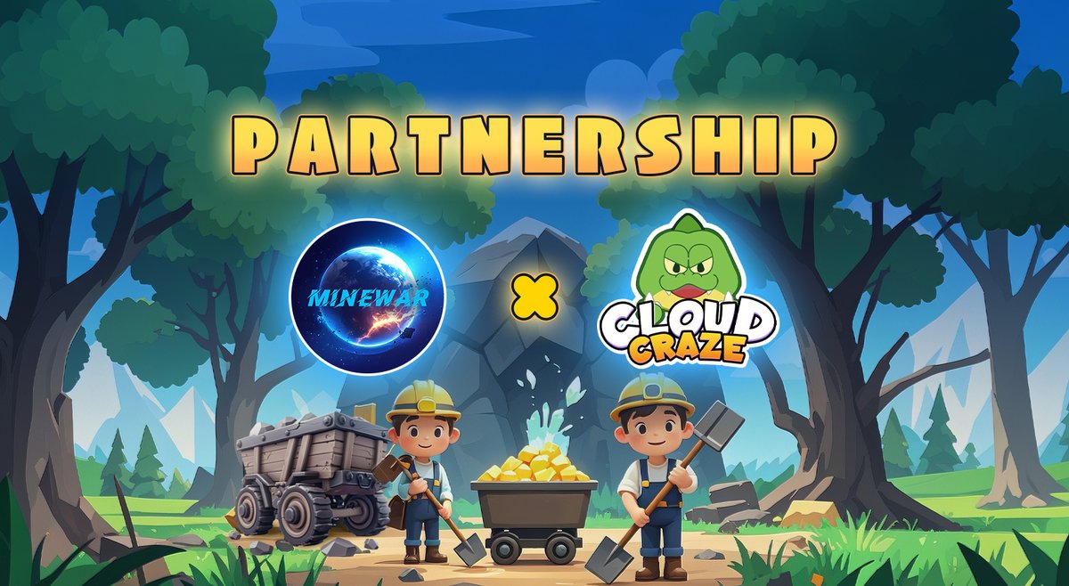PlayMineWar's tweet photo. 🌟 MineWar x Cloud Craze Collaboration! 🌟

MineWar is joining forces with Cloud Craze @SkytopiaLabs !Together, we aim to build the #TON ecosystem and strengthen the Telegram community! 🚀🌐

🥁About Cloud Craze🥁
Integrated seamlessly within the Telegram and TON ecosystem, Cloud Craze offers engaging gameplay, strategic challenges, and exciting rewards. Perfect for both casual gamers and crypto enthusiasts, Cloud Craze is your go-to game for fun and earning on Telegram.🎮💥

🔔TG Community:https://t.co/cHQ3melQTA
💸 Mini App:https://t.co/68ddbtFVI3

Join #MineWar Action:
🤖 Telegram Bot: https://t.co/rBJAPCo1FS
🔗 Community Group: https://t.co/4zRsXPiBBP

#MineWar #CloudCraze #Partnership #GameFi #TON