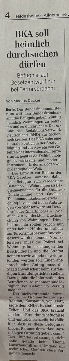 <a href="/jreichelt/">Julian Reichelt</a> …heute in der 
HILDESHEIMER ALLGEMEINEN :