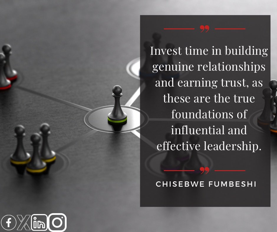 Invest time in building genuine relationships and earning trust, as these are the true foundations of influential and effective leadership.

#BuildGenuineRelationships #EarnTrustLeadWell #FoundationsOfLeadership #InfluentialLeadership