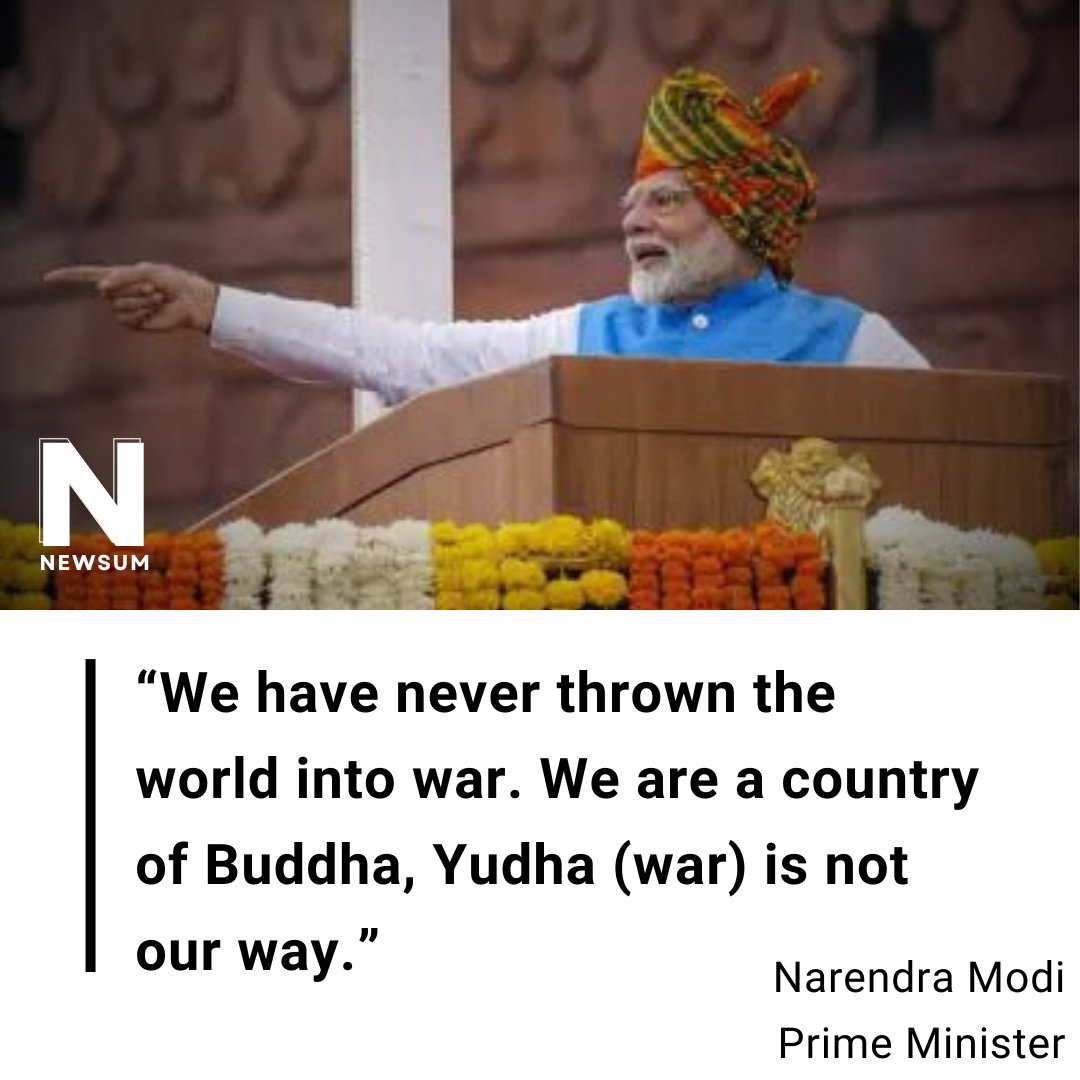 planH_In's tweet photo. The PM made the remarks in his 11th  Independence Day speech. https://t.co/xmtmtMxHGv