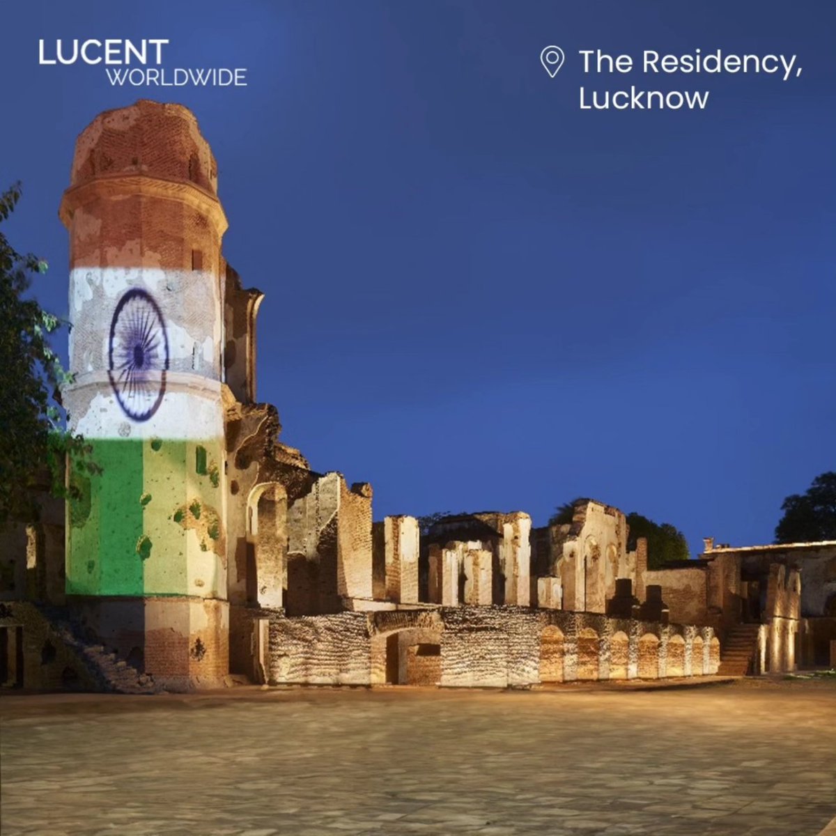 Lucentworldwide's tweet photo. Happy #Independence Day! 🇮🇳 It's a privilege to have been a part of illuminating some of India's most cherished landmarks. These glimpses into our work are a testament to our team’s dedication to crafting spaces that resonate. We believe in the power of light to evoke emotion. https://t.co/IH8O6IIqWJ