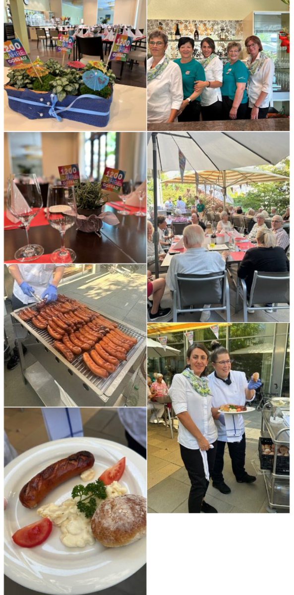 VitaTertia's tweet photo. Im Jubiläumsjahr unserer Stadt Gossau #1200JahreGossau wurden an unserem wundervollen #Grillabend Jubiläumsspezialitäten wie Würste, Brot und Bier aufgetischt.
#QualitätMitHerz #GossauSG https://t.co/jm6SwnEREQ