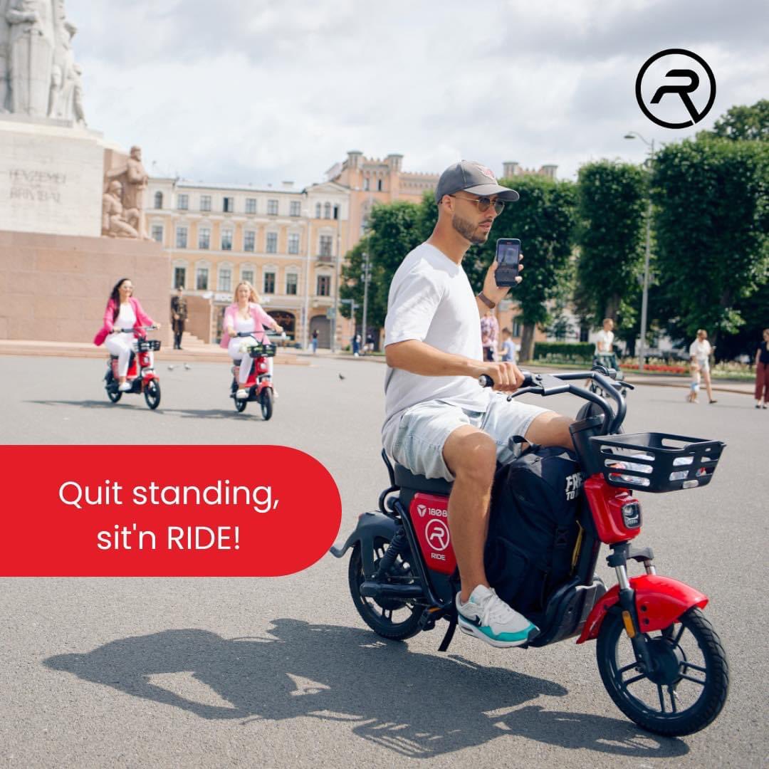 RideMobility's tweet photo. Quit standing, sit'n RIDE!  
Tired of waiting and standing in a traffic? Choose a comfortable and fast ride with RIDE.

📍If you still haven't downloaded the RIDE application, download it: https://t.co/YdD5Gf30lV
Now ride with a RIDE also in Vilnius! 🇱🇹 https://t.co/I5kAGH0495