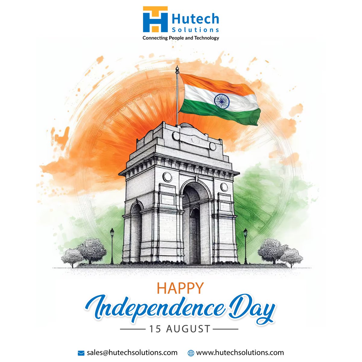 HutechSolution's tweet photo. Hutech Solutions salutes the spirit of independence and progress. Let's work together to build a digital India. Happy Independence Day! 

#IndependenceDay #India #HuTechSolutions #DigitalTransformation https://t.co/eSY3x0qvqc