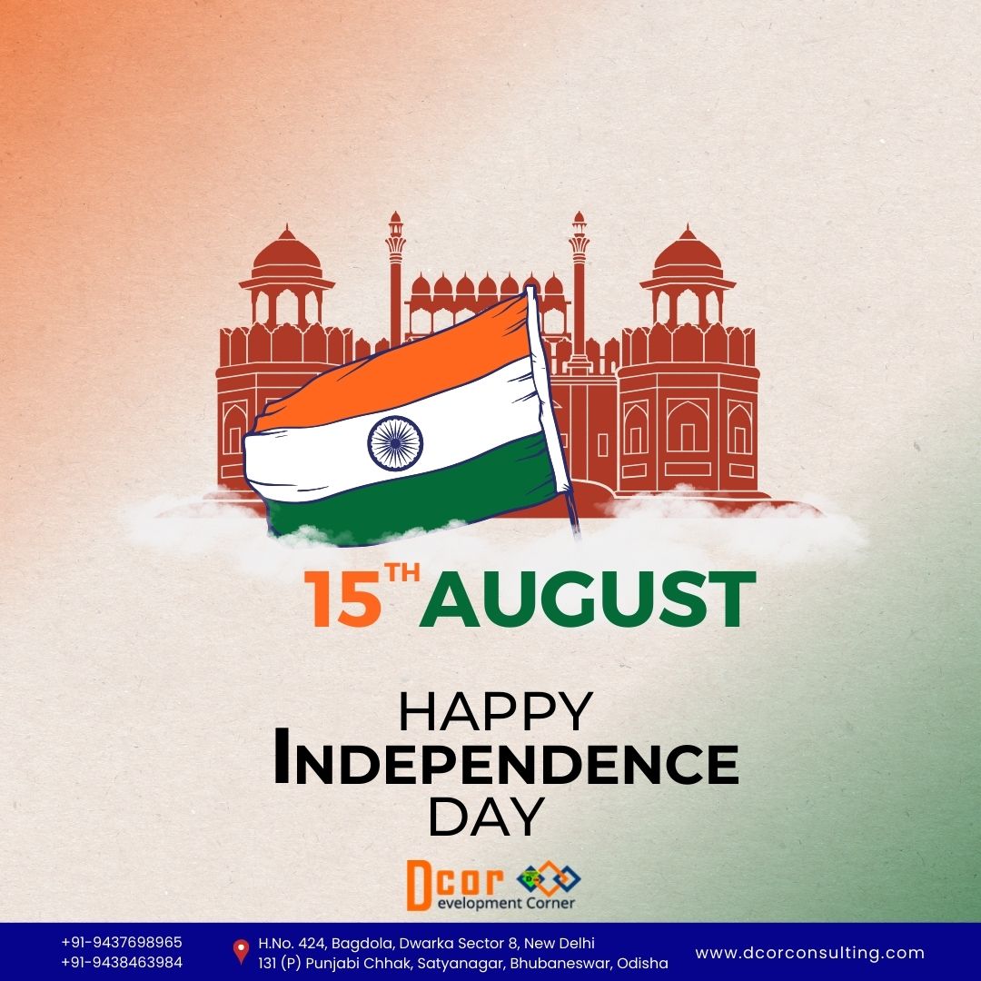 Wishing everyone a Happy Independence Day 🙏

Jai Hind!

#IndependenceDayIndia #Odisha #dcorconsulting <a href="/SatyaM_DCOR/">Satyanarayan Mohanty</a>