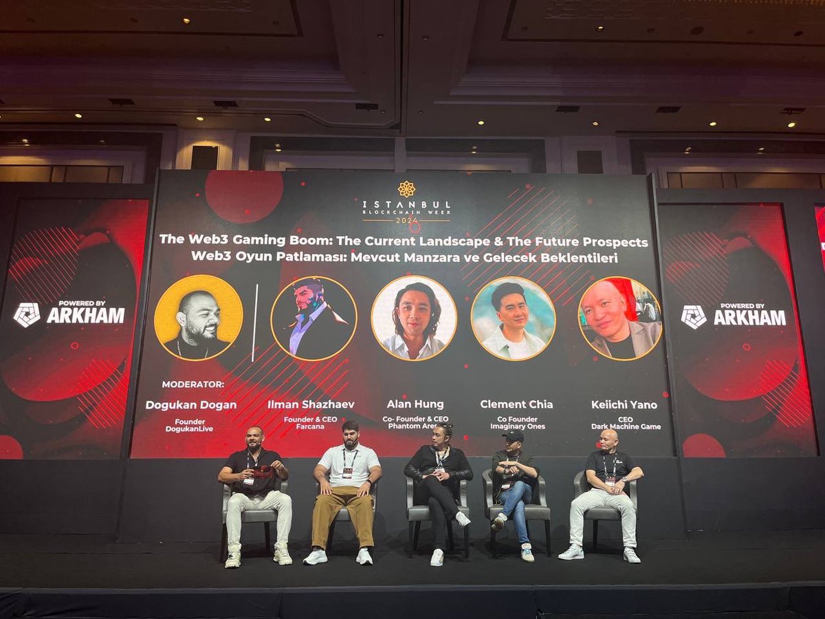 arena_phantom's tweet photo. 🌟What a nice opportunity! Phantom Arena’s CEO, Alan Hung took the stage at the Istanbul Blockchain Week 2024 event, sharing insights on the future of #Gamefi and how #PhantomArena is leading the charge🔥
See you in the next event!🙌🏼
#Playtoearn #game #BlockchainNews https://t.co/dhjxAskzYy