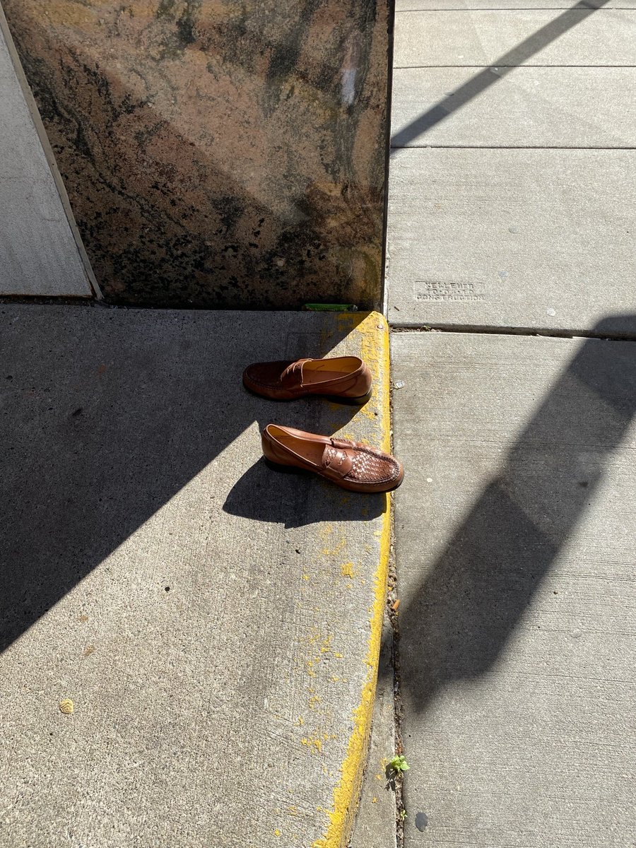 Someone’s shoes. Minnesota Street- downtown St.Paul