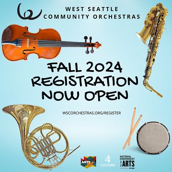 WSCOrchestras's tweet photo. 🎶 Dust off your instruments 🎺 🎻 and get back in shape because WSCO starts soon! Placement auditions on Sept 17 and rehearsals start Oct 8. 
Register now >> https://t.co/8CthsmKvqK << https://t.co/FcZ5egR888