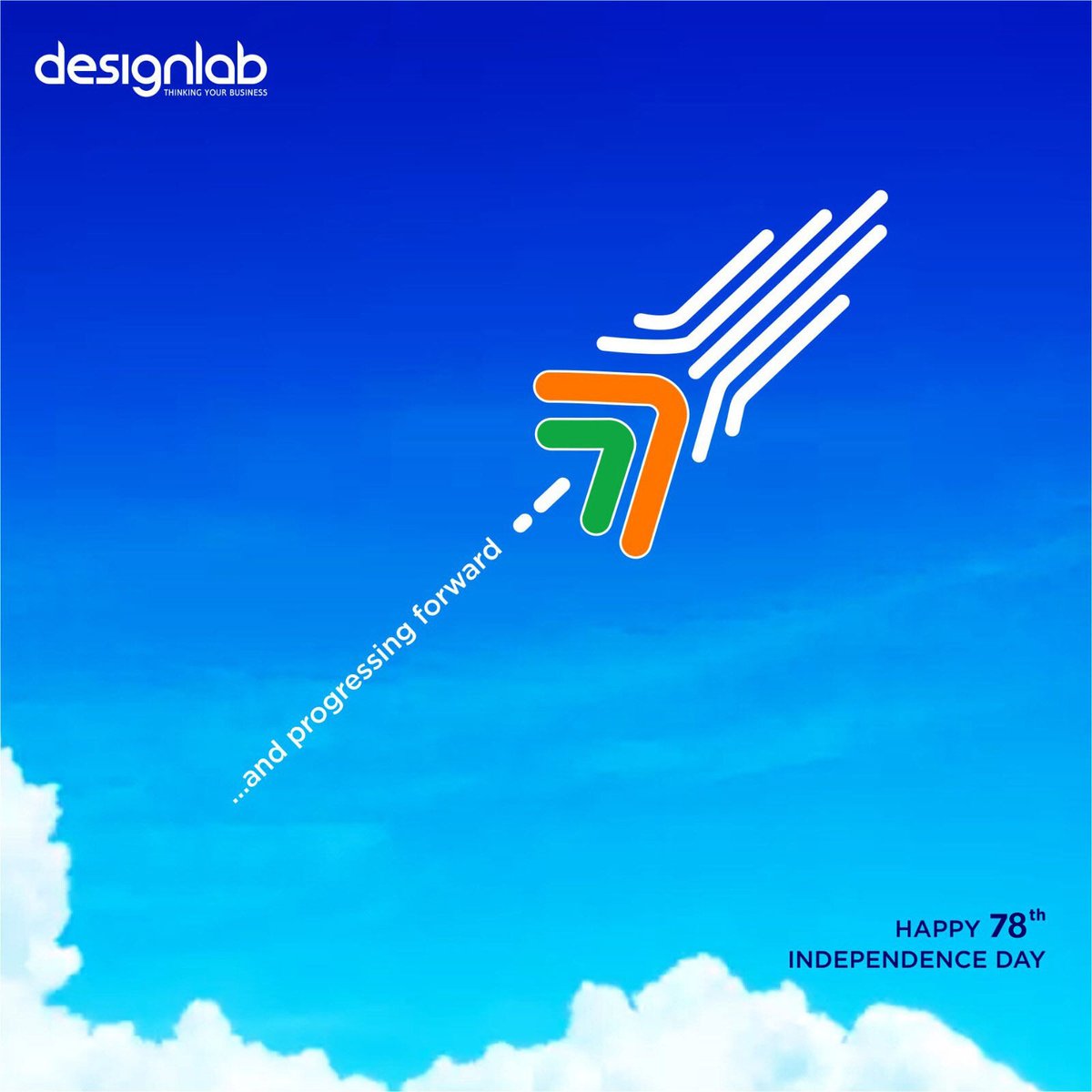 Designlabpune's tweet photo. As we celebrate our 78th Independence Day, let's honor the spirit of freedom and the power of progress. 
At DesignLab, we believe in moving forward together, inspired by our nation’s journey. 
Here's to a future filled with endless possibilities and innovation!

#IndependenceDay2 https://t.co/PQj93J8Agu