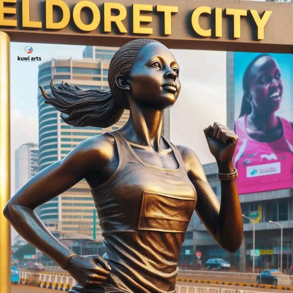 Josholuga's tweet photo. This statue of Faith Kipyegon and others is exactly the description of what you order online and what you get😂
#kasmuelmcoure #PadreNiMwizi https://t.co/tJhlBSup9c