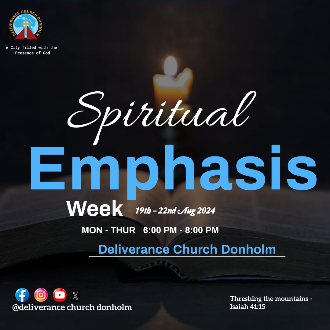 dcdonholm's tweet photo. Why you need to come next week?
1. Your faith is being built as you hear God's word. (Romans 10:17)
2. We need to keep our altars burning. This ensures that the enemy will not have a foothold in our lives.See you there!
#SpiritualEmphasisWeek
#ThreshingtheMountains
#dcdonholm https://t.co/9irxVKqwNV
