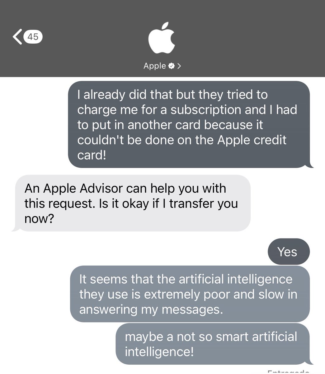 richiegranda's tweet photo. Disastrous artificial intelligence From Apple's credit card. https://t.co/nic74Esf1e