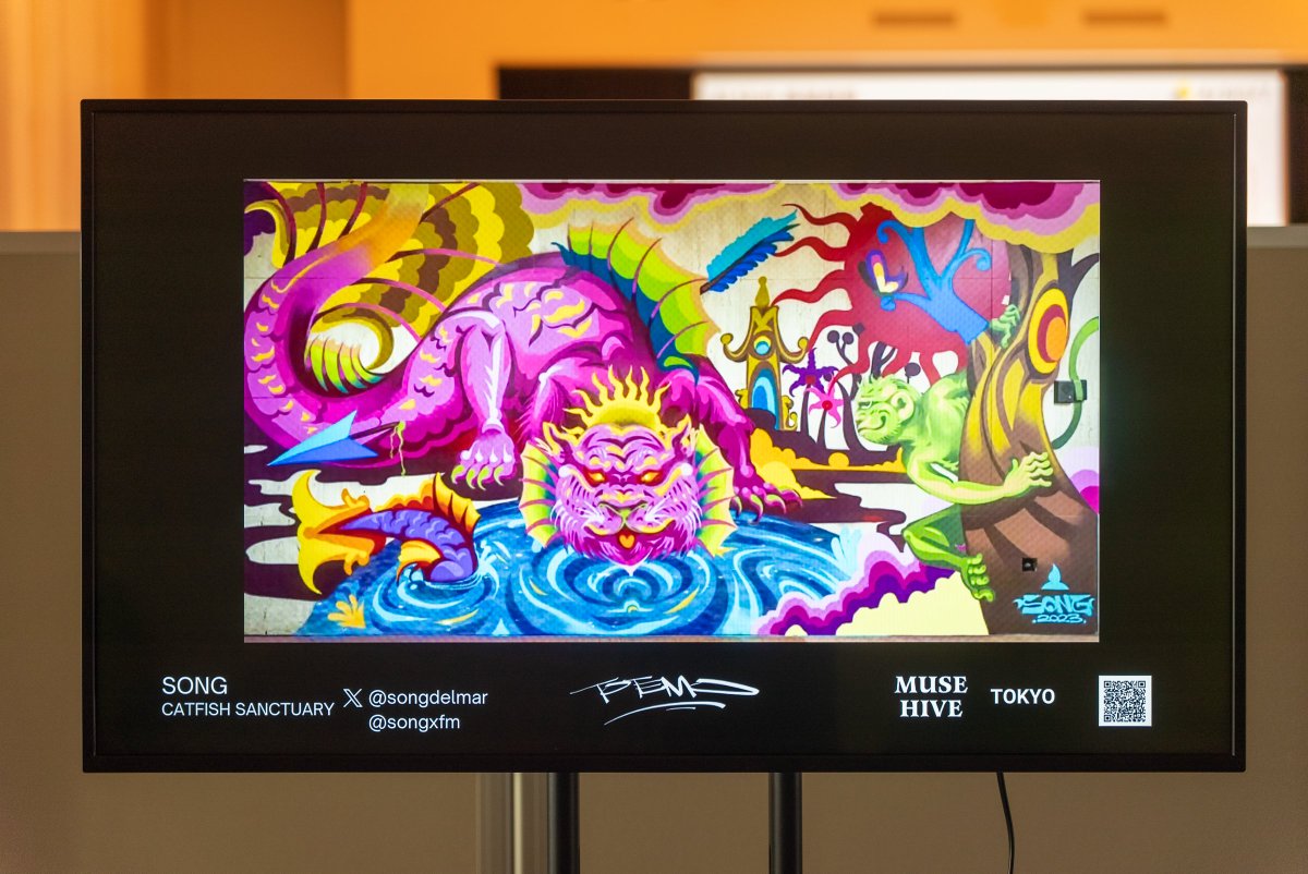 🧵15/16
<a href="/totemoart/">TOTEMO</a> is a Street Art Digital Platform . <a href="/totemoart/">TOTEMO</a> exhibited artworks by <a href="/HIROMADBLAST/">MADBLAST HIRO</a> <a href="/madblast_nft/">Madblast Hiro -NFT account-</a> , <a href="/ser_ocote/">OCOTE</a> <a href="/el_ocote/">joel</a>, and <a href="/songdelmar/">SONG</a> @songxfm at The National Art Center during <a href="/DcentralCon/">DCENTRAL Conference</a> 24 Tokyo hosted by <a href="/web3bb_tokyo/">AIBB , Web3BB Tokyo</a>