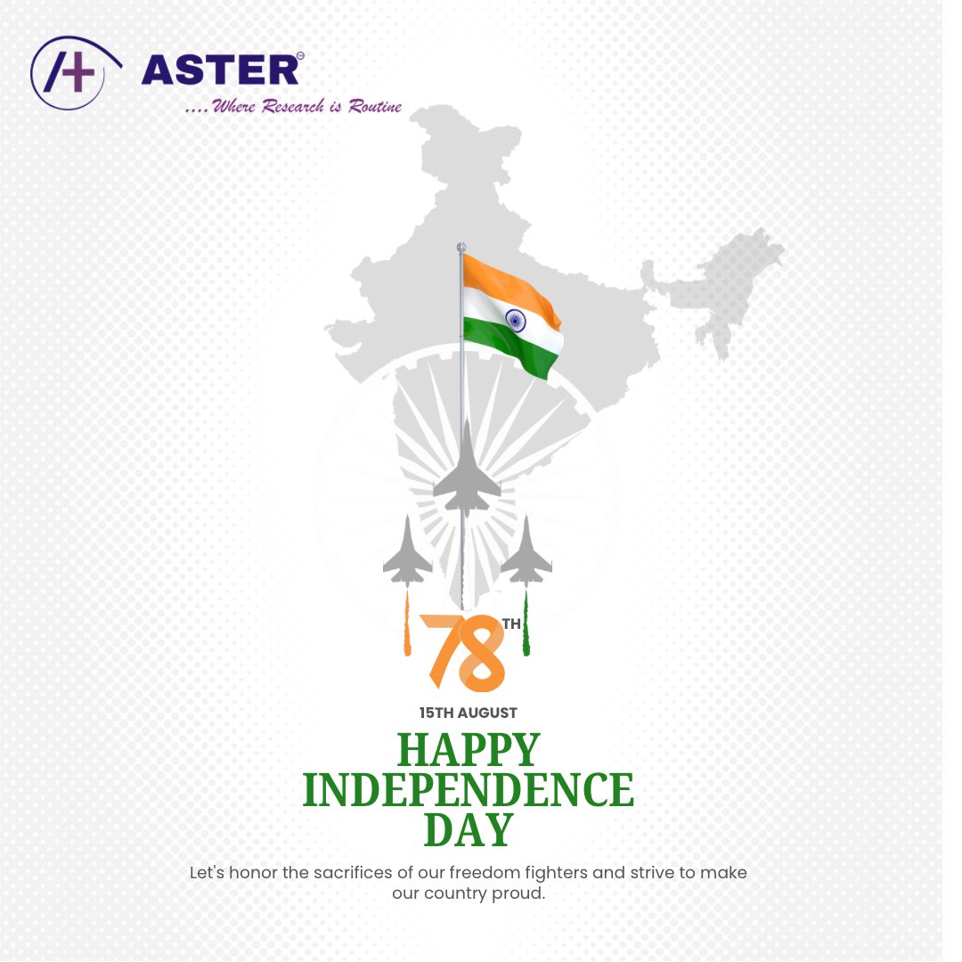 Let's honor the sacrifices of our freedom fighters 👨‍🏭👨‍🏭and strive to make our country proud🇮🇳🇮🇳🇮🇳
<a href="/AsterUrology/">Aster Medispro Pvt Ltd</a> #India #IndependeceDay2024