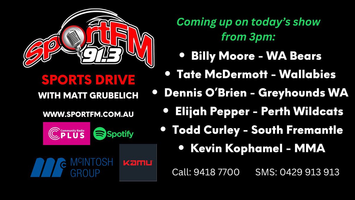 LISTEN LIVE | bit.ly/sportfmlisten