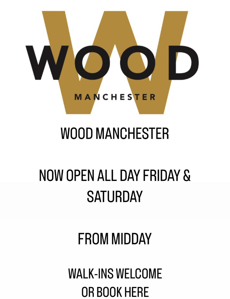 Simon Wood (@simonjwooduk) on Twitter photo Did you now that on Fridays and Saturdays we offer all day dining at Wood Restaurant
You can join us from 12 oāclock for a light bite or a long late lunch
BOOK HERE
woodrestaurantgroup.com/manchester/
š§ reservations@woodmanchester.com
āļø 0161 236 5211 Did you now that on Fridays and Saturdays we offer all day dining at Wood Restaurant
You can join us from 12 oāclock for a light bite or a long late lunch
BOOK HERE
woodrestaurantgroup.com/manchester/
š§ reservations@woodmanchester.com
āļø 0161 236 5211