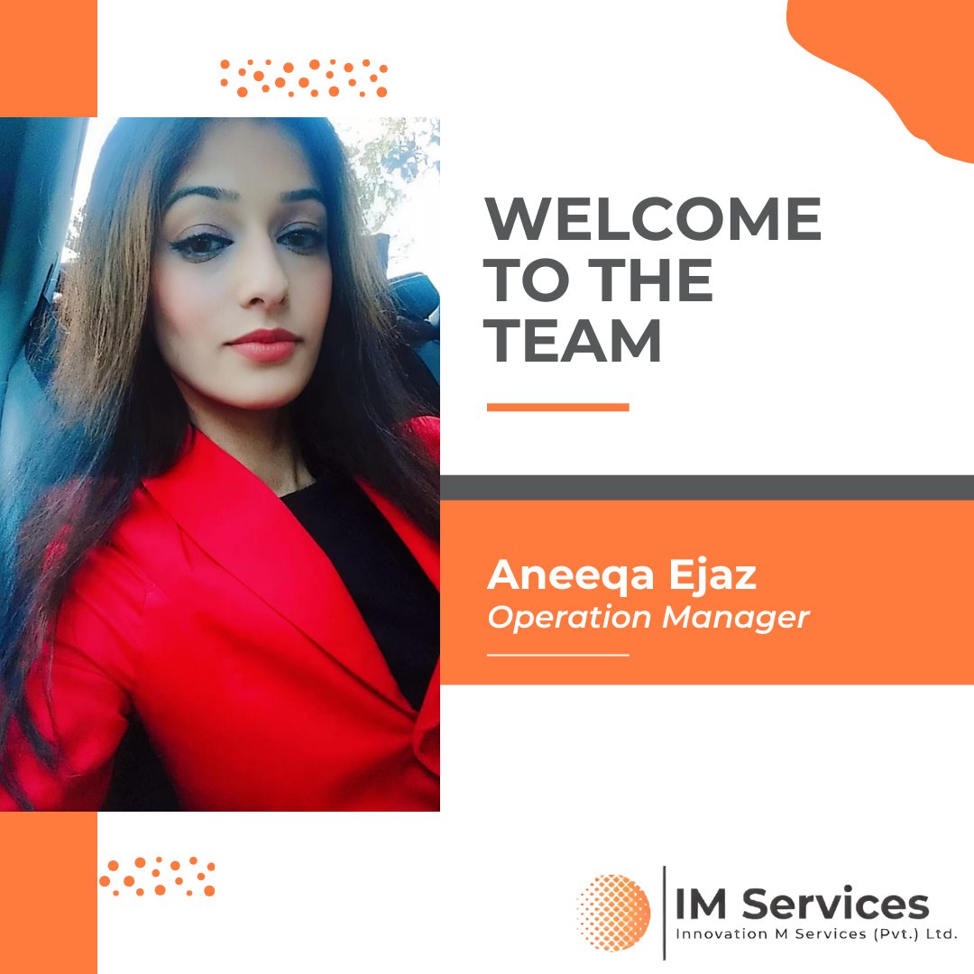 innovationms1's tweet image. We are excited to welcome Aneeqa Ejaz as our new Operation Manager at Innovation M Services. 

#OperationsManager #BusinessOperations #ProcessImprovement #WorkflowOptimization #TeamLeadership #ProjectManagement #BusinessStrategy  #innovationmservices 

Phone No: +1-949-287-8692