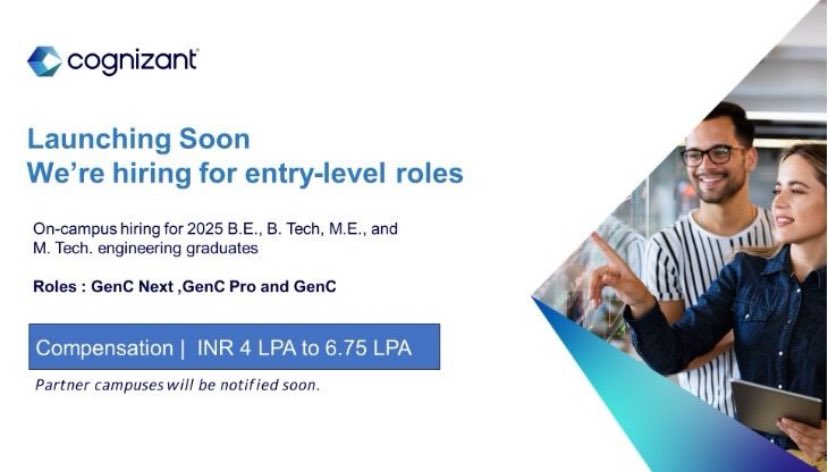We are hiring ! #Cognizant