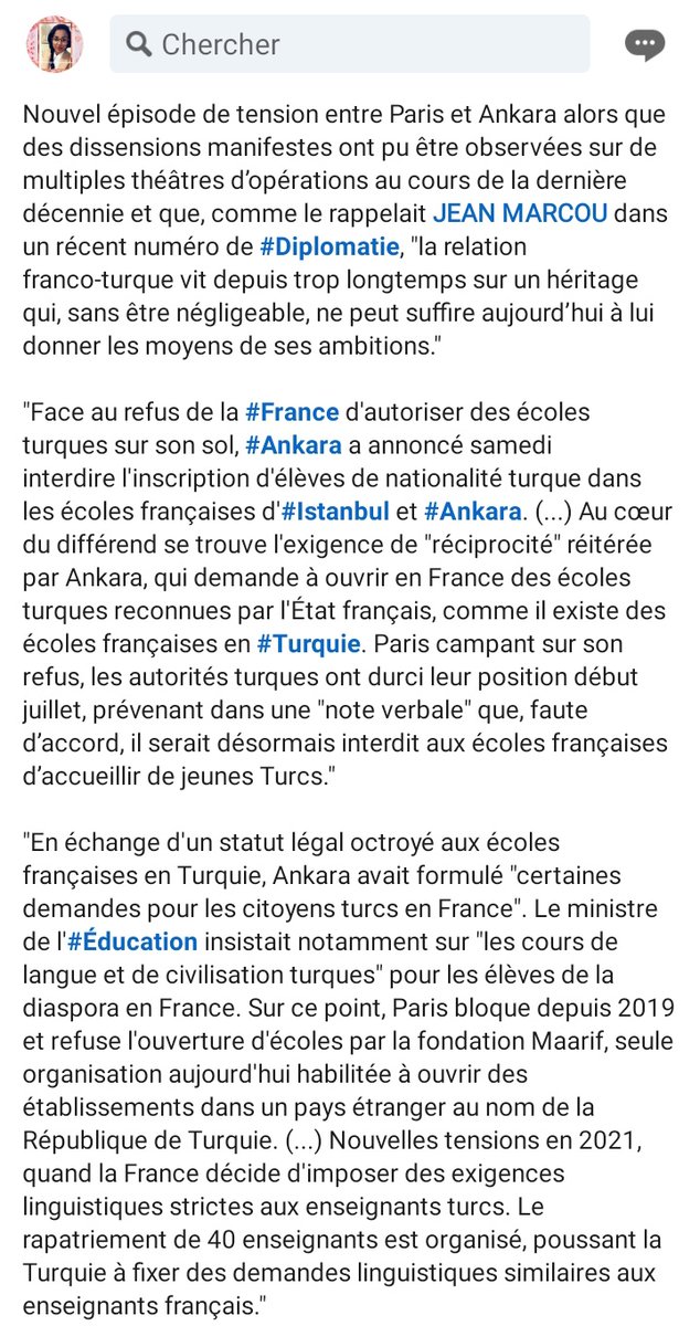 DjiboutiMulti's tweet photo. #Turquie #France #Éducation #2poids2mesures
La France enseigne le francais en Turquie en ouvrant des écoles privées et la Turquie souhaite la même chose en #France pour sa communauté d'origine Turque... il y'a des tensions dans l'air
#MULTIJOB #Décryptage https://t.co/DGaYF3A69y