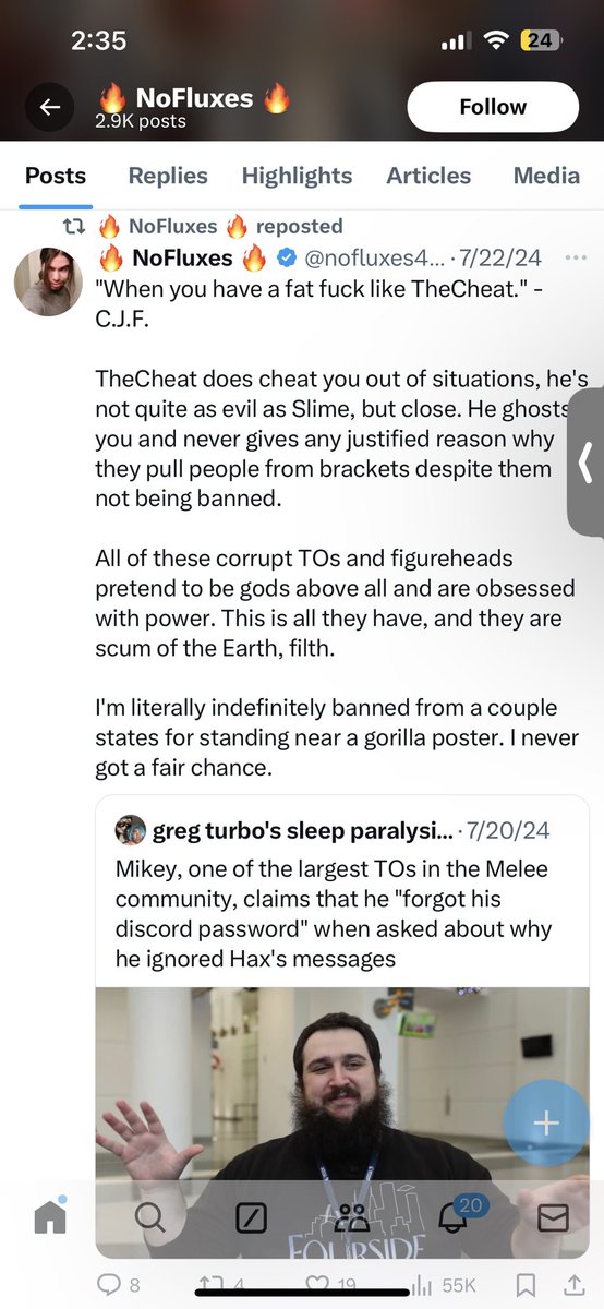 llRidleyll's tweet photo. @nofluxes420 @ssbmhax But didn’t you post this ? https://t.co/RVoOIP1eLu