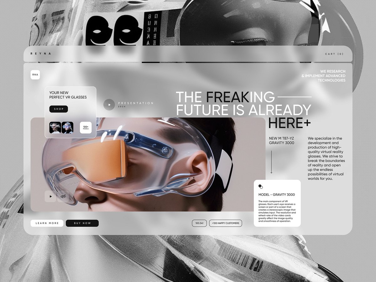 KalynaSolutions's tweet image. Website Design Concept for the next-generation VR glasses store. 🚀👓 
Bold, immersive, and futuristic — where tech innovation meets sleek design.

Explore more at Dribbble 👉 dribbble.com/kalynasolutions

#WebsiteDesign #ConceptDesign #KalynaSolutions #FuturisticTech #Innovation