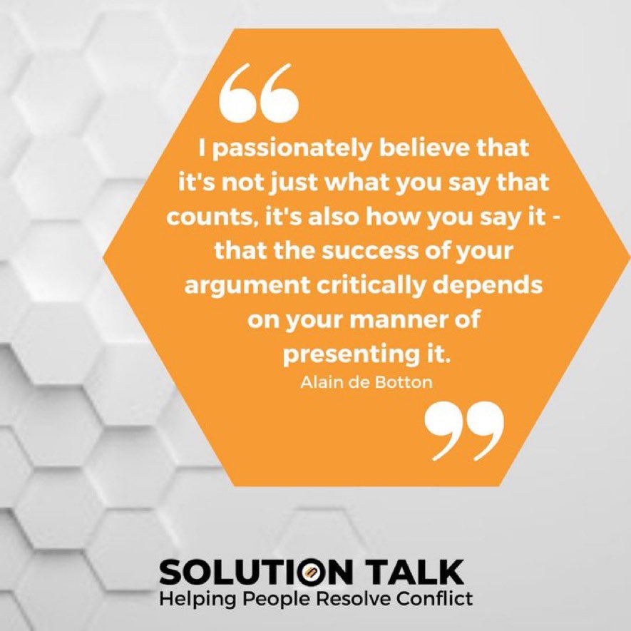 laurakirk1970's tweet image. The way we say things has a huge impact on our relationships &amp;amp; when there is high emotion it’s hard to get our point across in a way that’s easy for the other person to hear. #Mediation helps us listen &amp;amp; understand each other more effectively

 #TalkSolutions with #SolutionTalk