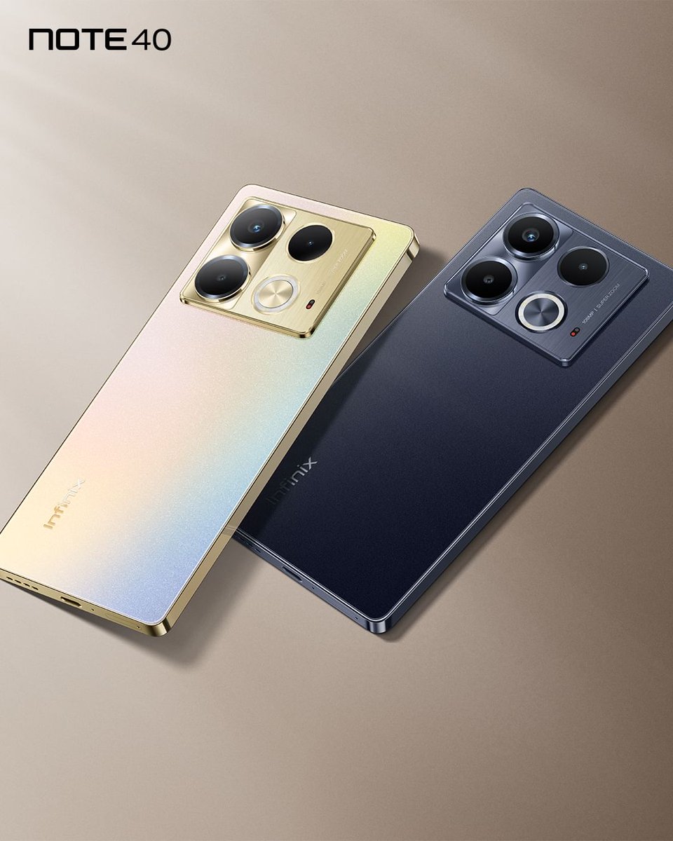 infinixuganda's tweet photo. Express yourself in every shade of the #InfinixNOTE40.
NOTE40 KEY FEATURES
✅45W All-Round Fast Charge 2.0 (charges from 1% to 50% in 26 minutes)
✅20W wireless Mag safe. 
✅3D AMOLED Display Glass.
✅108MP OIS super zoom
✅256GB+16GB (extended RAM)
✅32MP selfie camera. https://t.co/sBYRFlpVvf