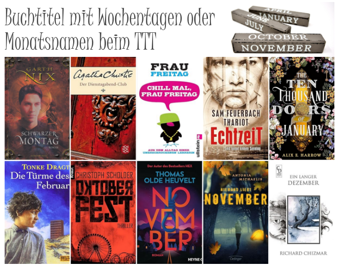 2013welten's tweet photo. #toptenthursday
Heute sind Buchtitel mit Wochen- oder Monatsnamen gesucht und ich muss gestehen, dass das wirklich ein sehr schwieriges Thema für mich war.
Ich bin gespannt welche ihr von meiner Liste kennt!
Welche Bücher fallen euch zu dem Thema ein?
https://t.co/4PMj1P7eBT https://t.co/CGuUDp0lMX