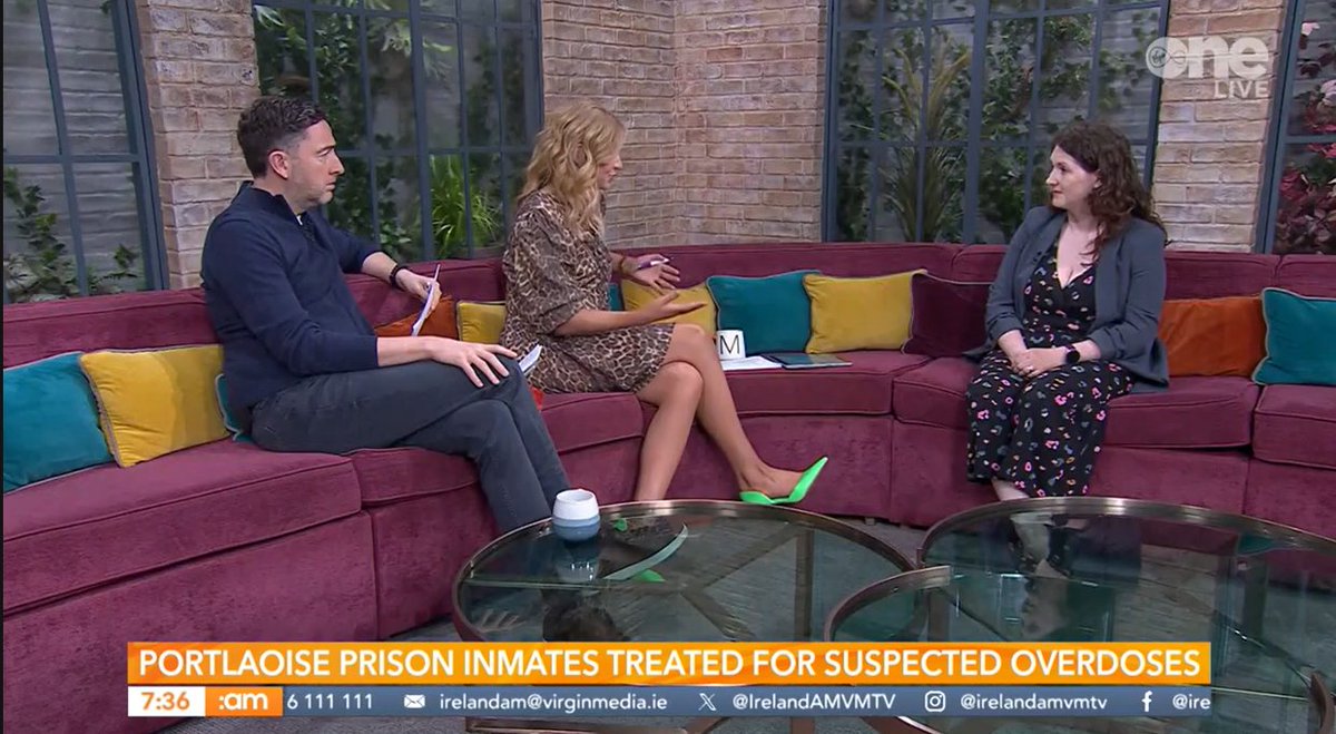 📺 IPRT Executive Director <a href="/saoirse_b/">Saoirse Brady</a> joins  <a href="/VirginMedia_TV/">Virgin Media Television</a> <a href="/IrelandAMVMTV/">Ireland AM</a> this morning to speak about prison overcrowding, pressures on already stretched services and the need for more mental health and addiction supports in prison and the community.