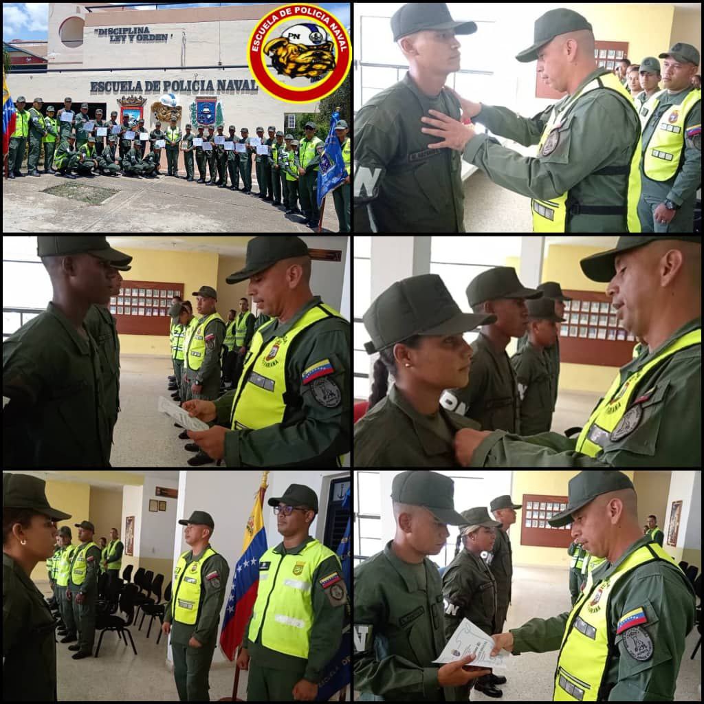 #14AGO24 En día de hoy Nuestra Gloriosa Escuela Policía Naval se llenó de jubilo por a ver  efectuar Acto de entrega de Certificados e imposicion de insignia de la Infanteria de Marina Bolivariana,al personal de tropa profesional."BZ" 

! Disciplina ley y Orden!