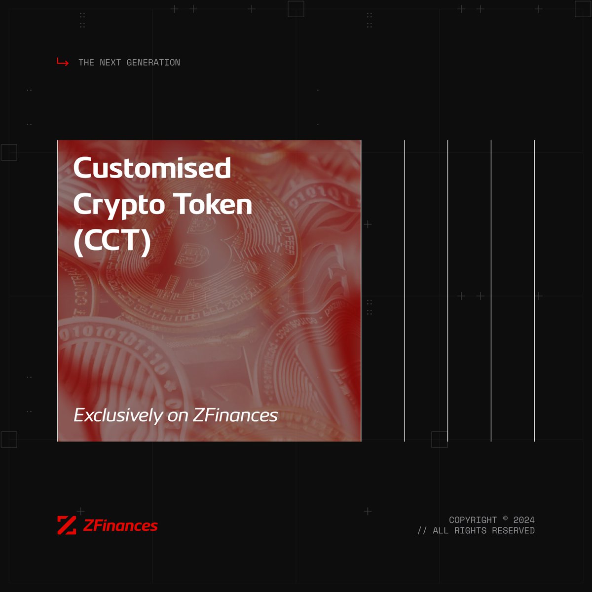 ZFinances_'s tweet photo. Introducing Customised Crypto Token (#CCT), available exclusively on #ZFinances!

These unique assets open doors to exclusive trading opportunities and the potential for substantial capital gains.

Elevate your portfolio with CCTs today! https://t.co/0XuLl4AERF