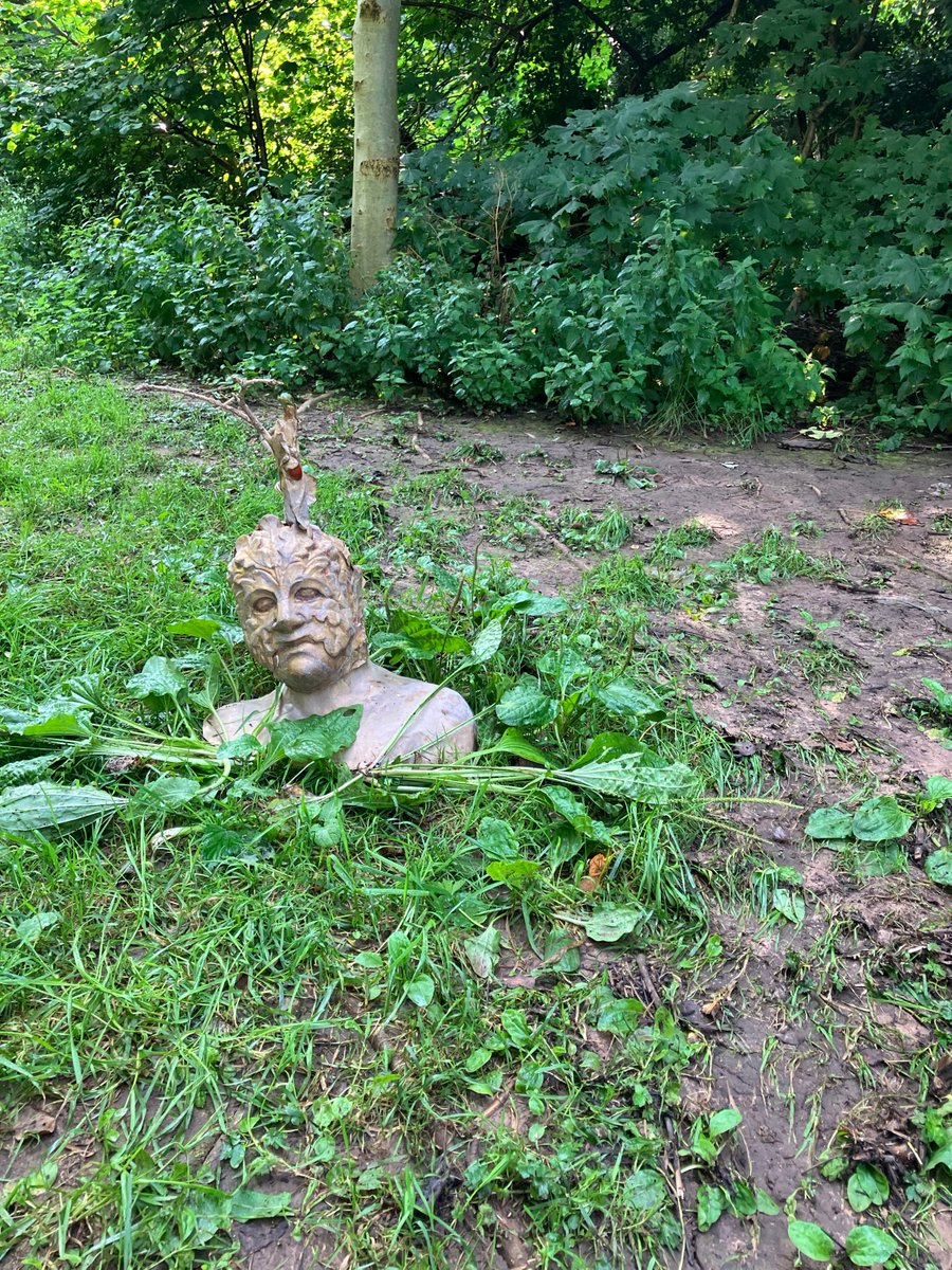 StephenJon's tweet image. Green Man Rising. 2021. Created for Hart of the Wood.