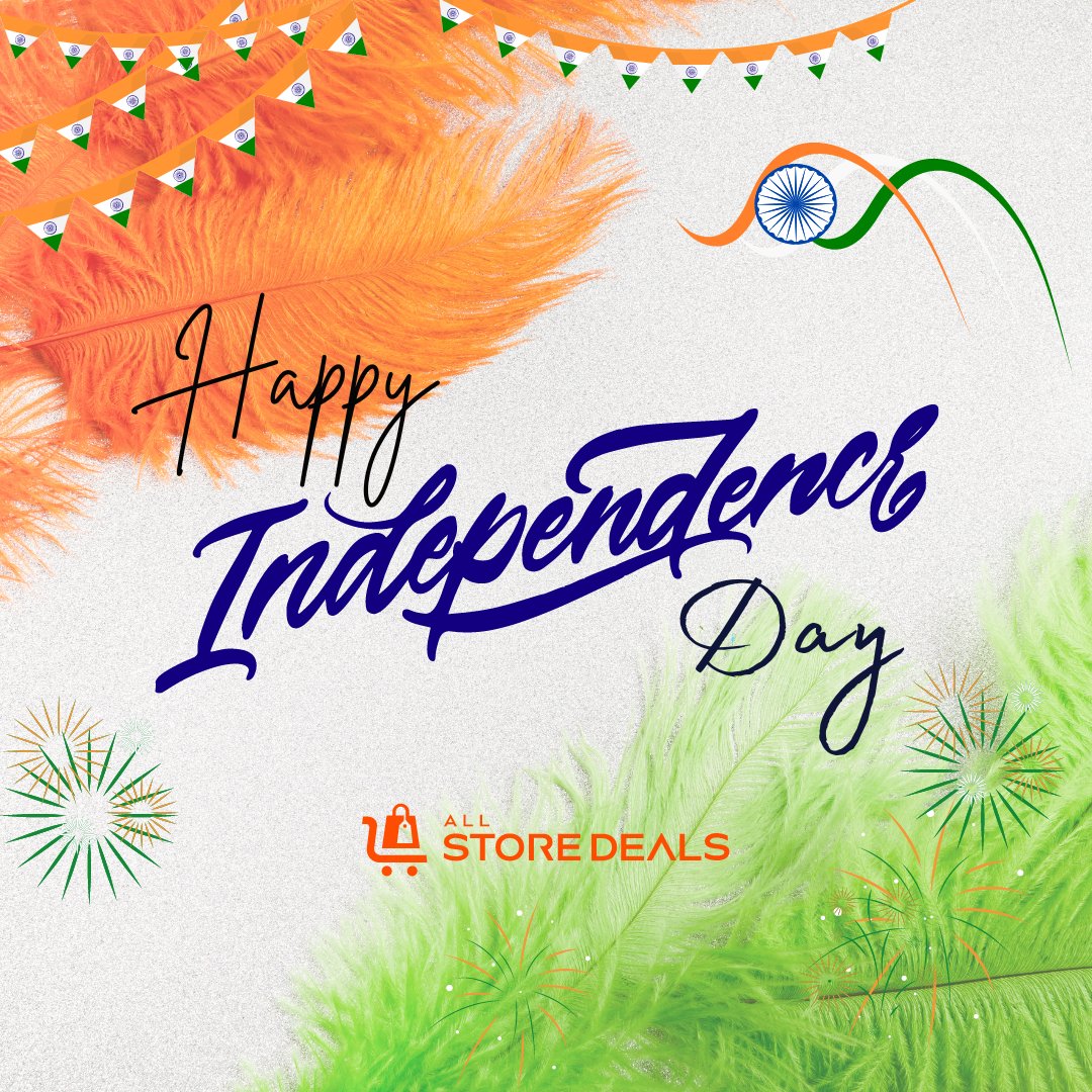 AllStoreDeal's tweet photo. Celebrate Independence Day with amazing deals at https://t.co/2aWfEw7PJH! 🎉 Enjoy special discounts and offers on a wide range of products as we honour our nation’s spirit of freedom and unity. 
#IndependenceDay #AllStoreDeals #CelebrateWithSavings #JaiHind #SpecialOffers https://t.co/tVhch7RzBO