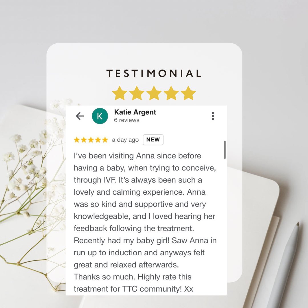 Thank you lovely NHS nurse Katie for your 5 star Google review. It has been a JOY supporting you through the fertility and pregnancy journey ♥️