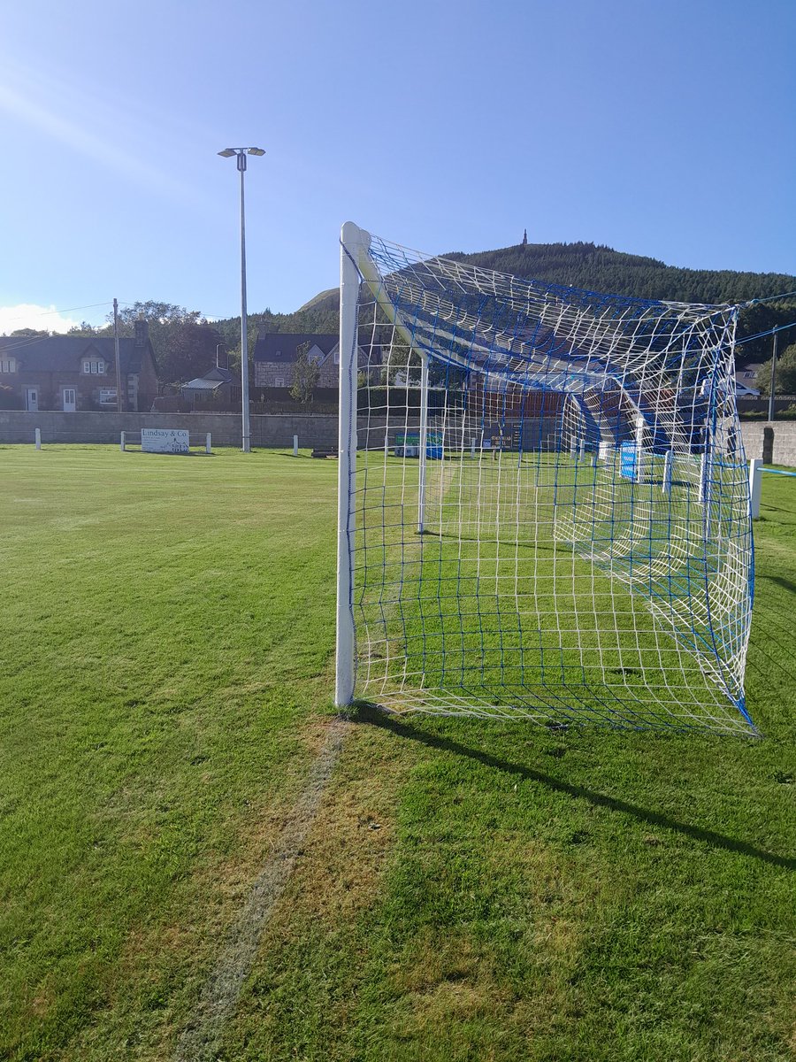 GolspieSuthFC's tweet photo. New nets in place for the big opener this weekend.
Home to Invergordon in the league. 2pm ko.
@NorthCaleyFA https://t.co/1GrMq9F88f