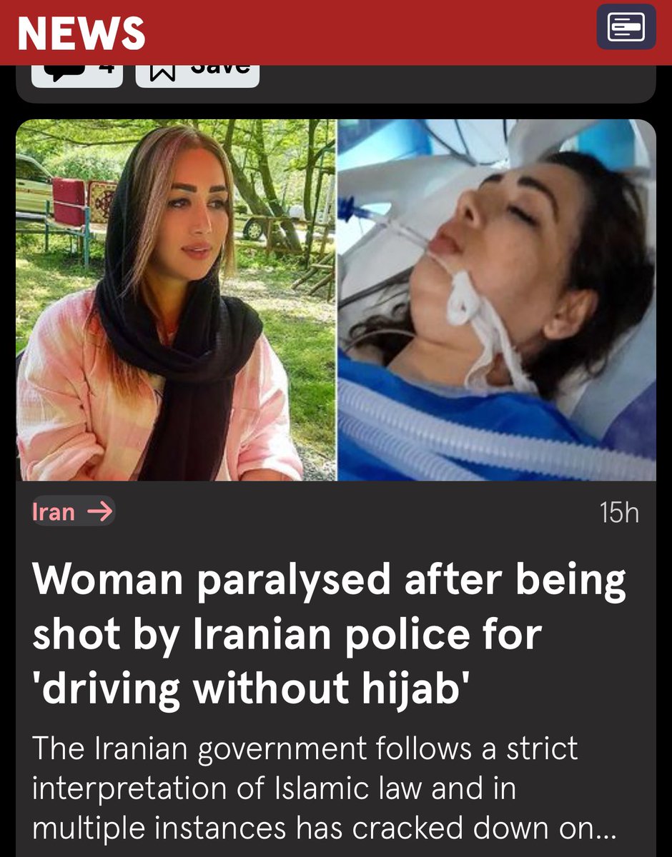 badgersupdate's tweet photo. @jamesjpdrake Like ‘Wear a hijab or die’? This is what a democracy doesn’t look like. https://t.co/aglo3nuY6h