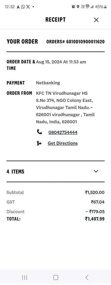 donrakeeb79's tweet photo. @KFC_India waiting for pickup order made at 11.53 am till now. Disappointed https://t.co/anseBWHu1u