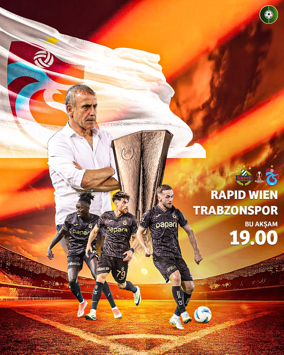 futbolarena's tweet photo. 🇹🇷 Başarılar Trabzonspor!

🏆 Avrupa Ligi'nde temsilcimiz Trabzonspor, 3. Eleme Turu rövanş maçında Rapid Wien'e konuk oluyor.

📺 A Spor https://t.co/9ZN3YYqsYD
