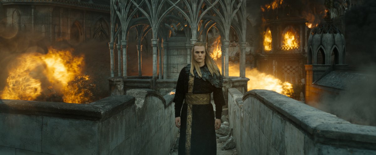 RingsOfPowerEra's tweet photo. Amazon: "This season features the long-awaited Siege of Eregion, a definitive battle in J.R.R. Tolkien’s history of the Second Age of Middle-earth, from which not everyone makes it out alive. The banners are raised, and the devastating war against Sauron is just beginning." https://t.co/y6xtaBizvJ
