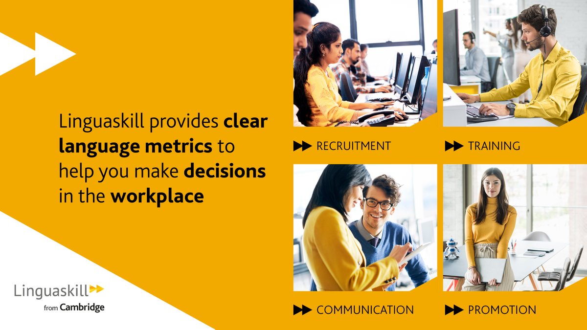 CambridgeEng's tweet image. Need help making decisions around English language proficiency in the workplace? 🔎

Linguaskill is here for you!

camengli.sh/3WrefA6

#Linguaskill #EnglishLanguageProficiency