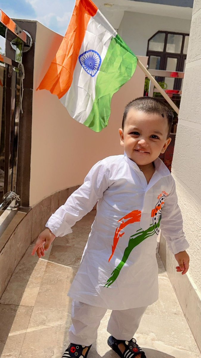 Aakash4572's tweet photo. @PMOIndia 
HAPPY 78th INDEPENDENCE DAY SIR FROM MY SON ADVIK SINGH https://t.co/4ni61rF2OI