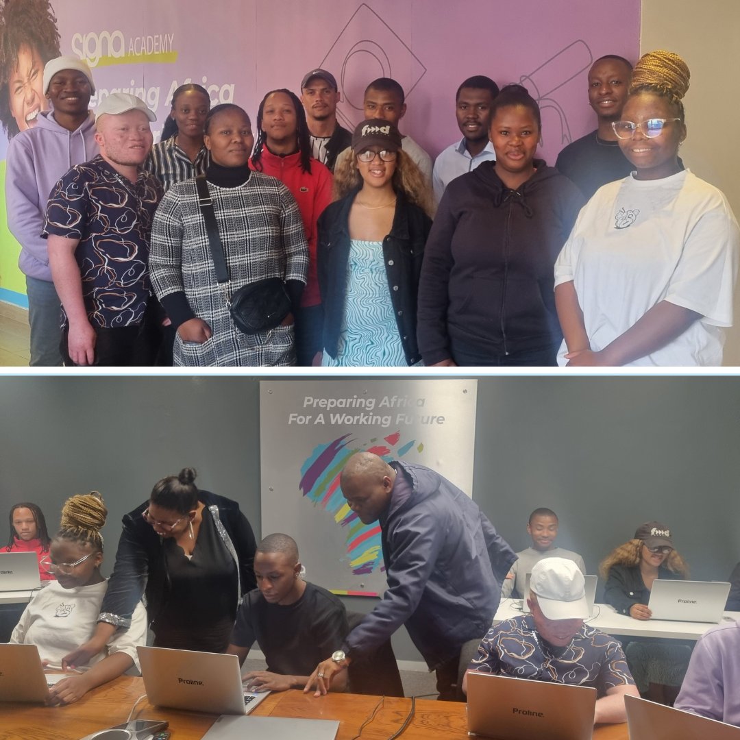 SignaAcademy's tweet photo. We are proud to see our first QCTO learnership group making strides toward their Project Management NQF 5 qualification! 🌟

It's inspiring to watch these talented young individuals excel in their chosen career paths.🎓🚀

#SignaAcademy #QCTO #SkillsTraining #EmpowerYouth https://t.co/fAd92Px8x2