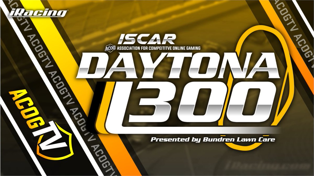 iscar_online's tweet photo. This year's Daytona 300 will be broadcasted on ACOGTV!! Catch all the action live here -- https://t.co/QIainNs8Hv #iRacing #NASCAR #eSports https://t.co/kOUAWeIf62