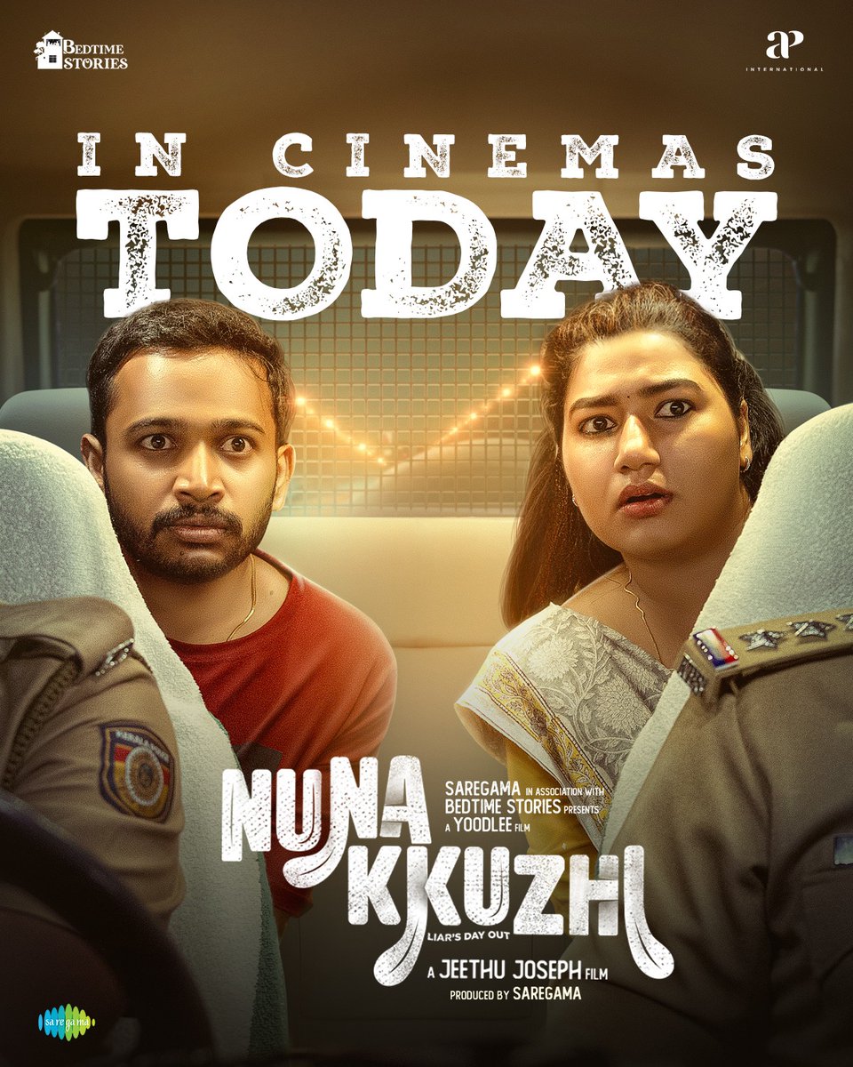 AP International (@apifilms) on Twitter photo The comedy chaos of #Nunakkuzhi is hitting the big screens today! Don’t miss out on the laugh riot! 🎉
#NunakkuzhiFromToday
<a href="/jeethu4ever/">Jeethu Joseph</a> <a href="/basiljoseph25/">basil joseph</a> #KRKrishnaKumar #GraceAntony <a href="/Nikhilavimal1/">Nikhila Vimal</a> #Siddique <a href="/AjuVarghesee/">Aju Varghese</a> #AlthafSalim <a href="/YoodleeFilms/">Yoodlee Films</a> #BedtimeStories The comedy chaos of #Nunakkuzhi is hitting the big screens today! Don’t miss out on the laugh riot! 🎉
#NunakkuzhiFromToday
<a href="/jeethu4ever/">Jeethu Joseph</a> <a href="/basiljoseph25/">basil joseph</a> #KRKrishnaKumar #GraceAntony <a href="/Nikhilavimal1/">Nikhila Vimal</a> #Siddique <a href="/AjuVarghesee/">Aju Varghese</a> #AlthafSalim <a href="/YoodleeFilms/">Yoodlee Films</a> #BedtimeStories